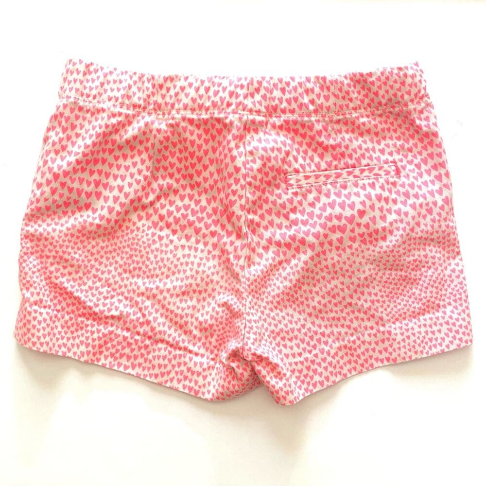 Crewcuts Pink Heart Print Frankie Kids Shorts